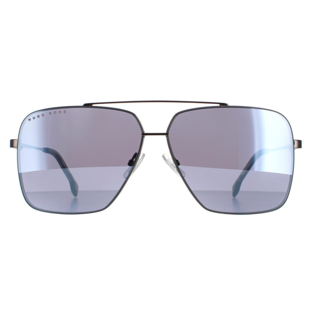 Hugo Boss Sunglasses BOSS 1325/S KJ1 T4 Dark Ruthenium  Silver Mirror
