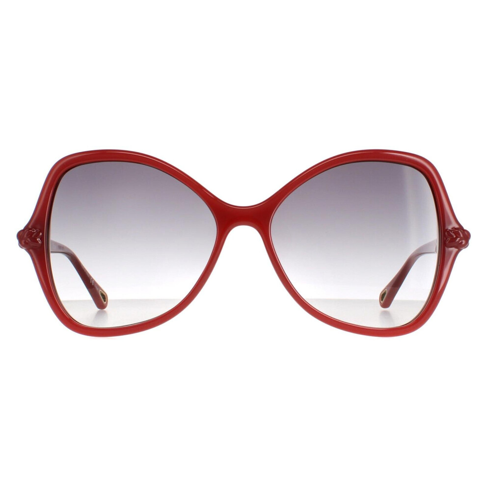 Chloe Sunglasses CH0001S 004 Dark Orange  Grey Gradient