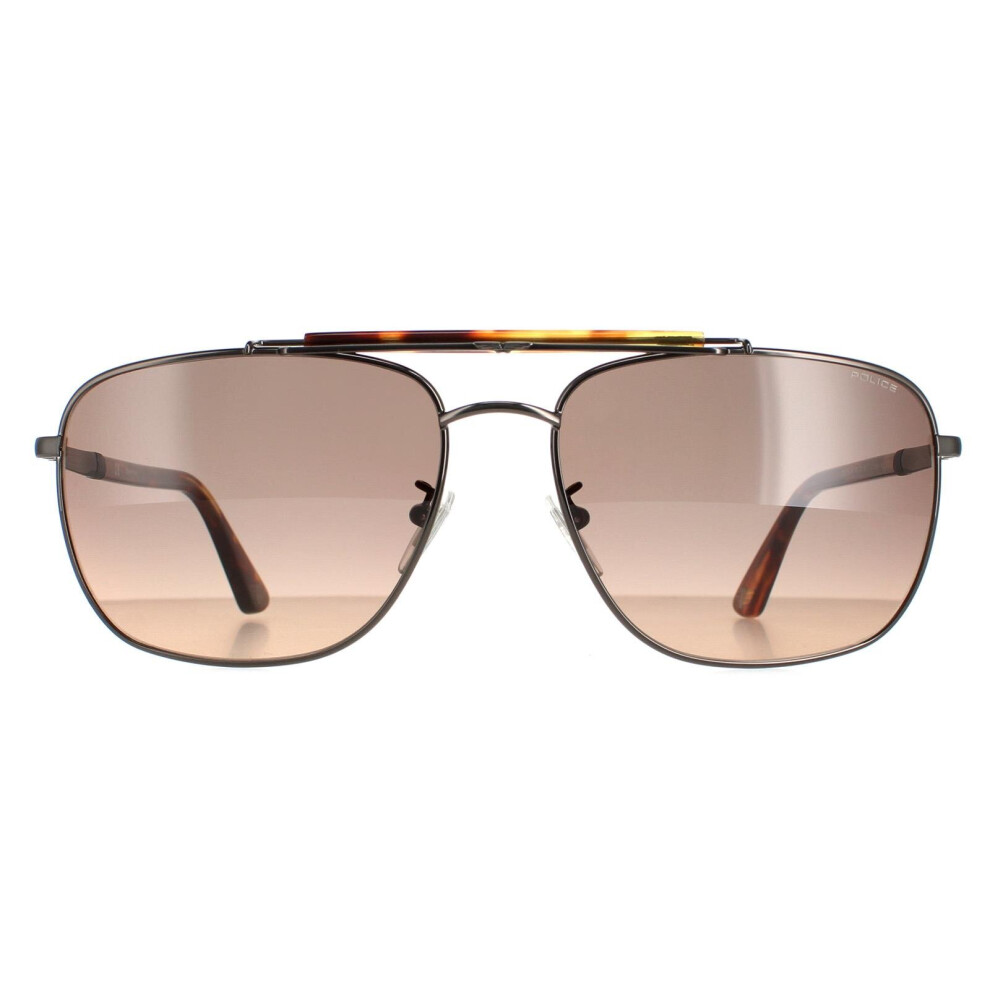 Police Sunglasses SPLD43 Origins 44 584K Gunmetal Smoke Fade Orange