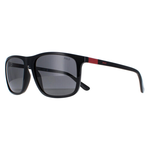 Polo Ralph Lauren Sunglasses Ph4175 500187 Shiny Black Dark Grey On Onbuy