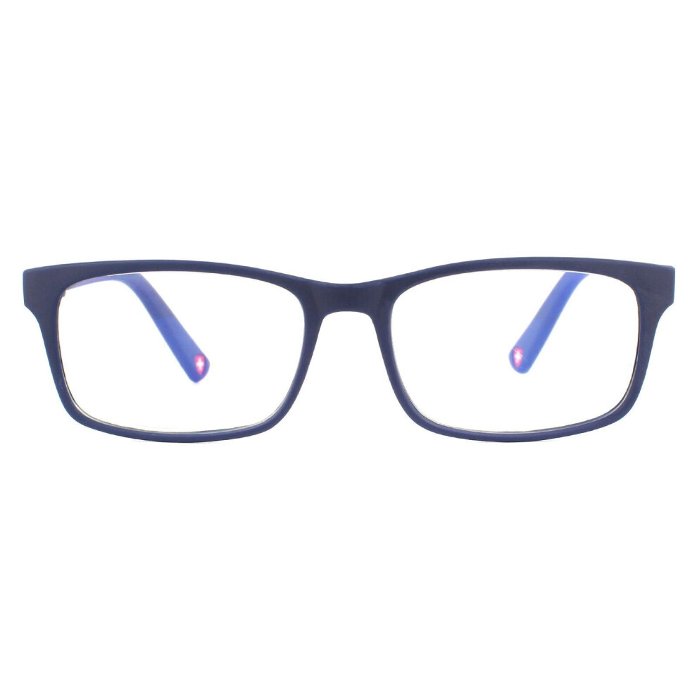 Montana Blue Reading Glasses Blf73b Matte Light Block +3.50