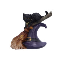 Nemesis Now Figurine Bewitched Black Cat Wiccan Decorated Ornament