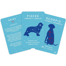 Gift Republic Paw-Mistry Horoscopes Dog Edition Zodiac Signs Set of 100 Cards