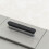96mm Anthracite Grey & Polished Chrome Slab Handle 3