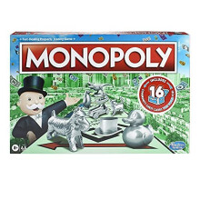 Monopolspel, Familjespel för 2 till 6 Spelare, Monopol för Barn Från 8 År, Inkluderar Fanröstade Community Chest Kort