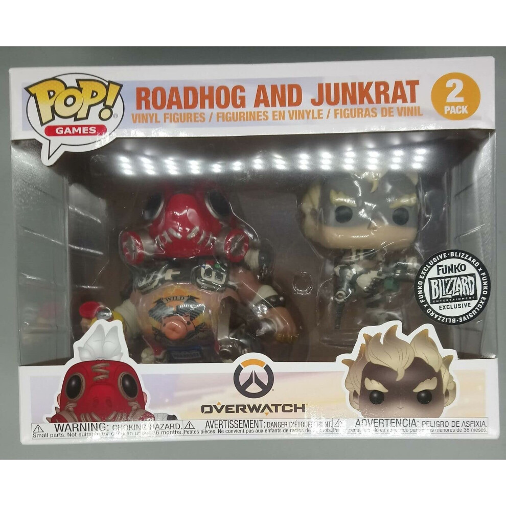 Sdcc 2018 Blizzard Exclusive Roadhog And Junkrat 2 Pack Funko Pop Figure