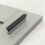 96mm Anthracite Grey & Polished Chrome Slab Handle 2