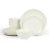 Stone Lain Blair Bone China 12-Piece Dinnerware Set, White 1