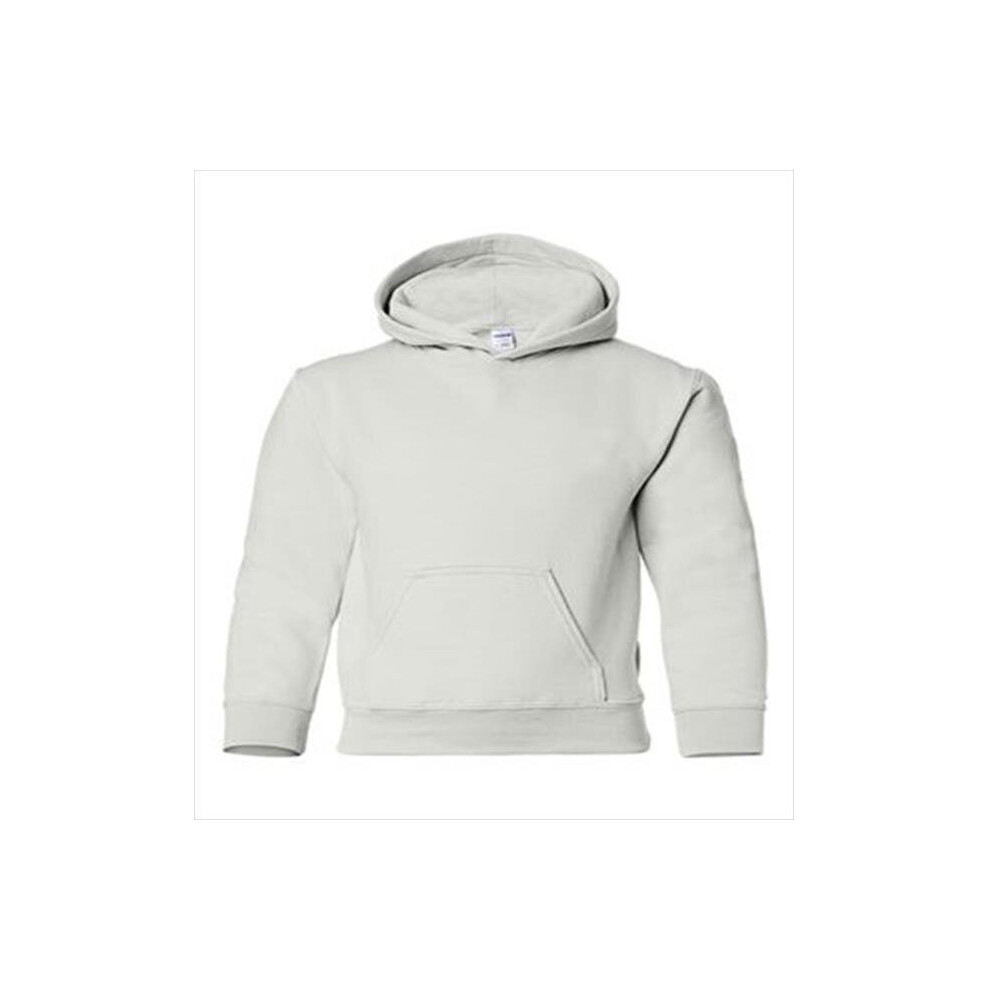 DDI 2327448 White Gildan Irregular Youth Hooded Pullover - Large Case of 12