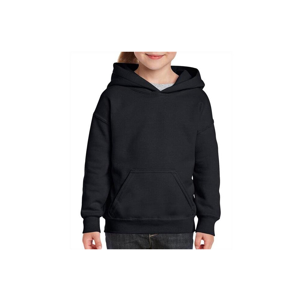 Gildan 2327454 DDI Irregular Youth Hooded Pullover, Black - Medium - Case of 12