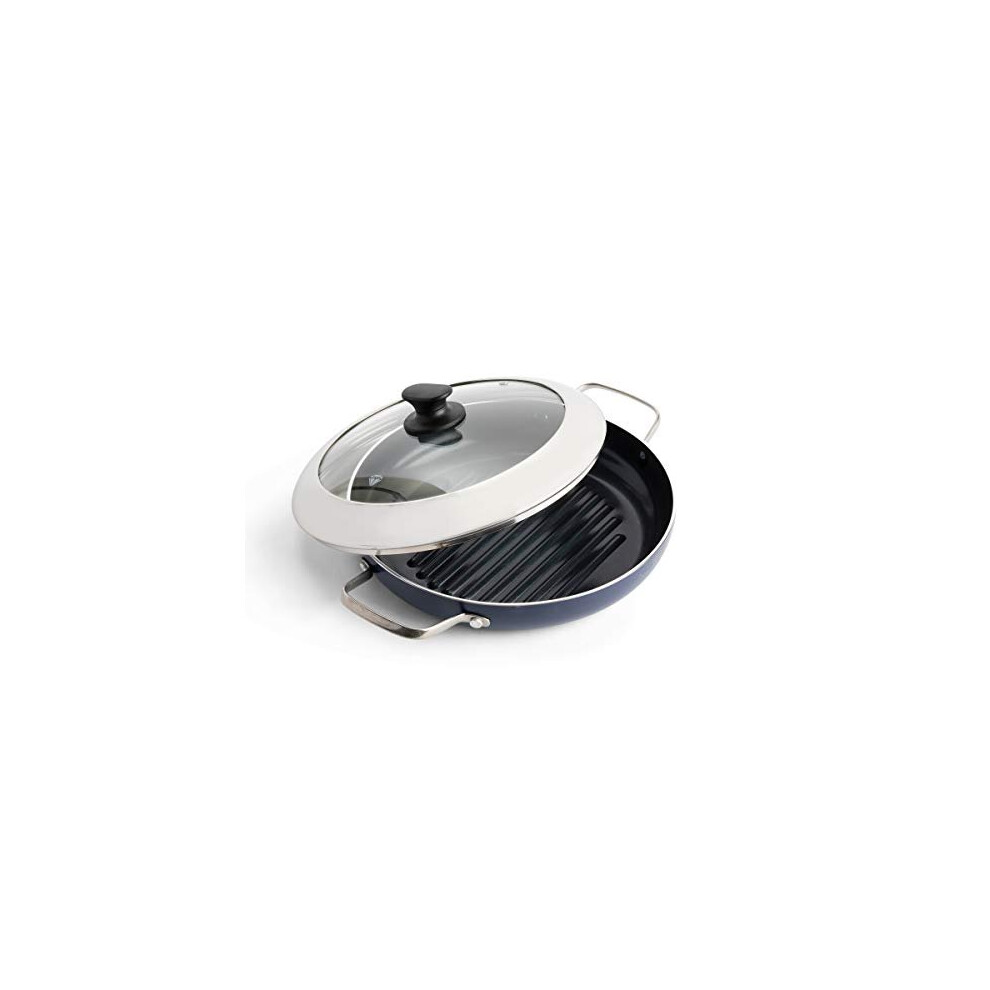 Blue Diamond Cookware Healthy Ceramic Nonstick, Grill Genie