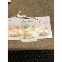 45 (5 packs of 9) Forever Friends Birthday/Any Occasion Tie On Gift Tags