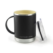 Asobu Ultimate Stainless Steel Ceramic Inner Coating Insulated Mug 12 Ounce (Black)