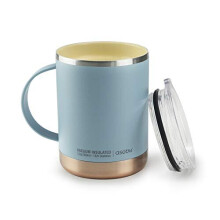Asobu Ultimate Stainless Steel Ceramic Inner Coating Insulated Mug 12 Ounce (Baby Blue)