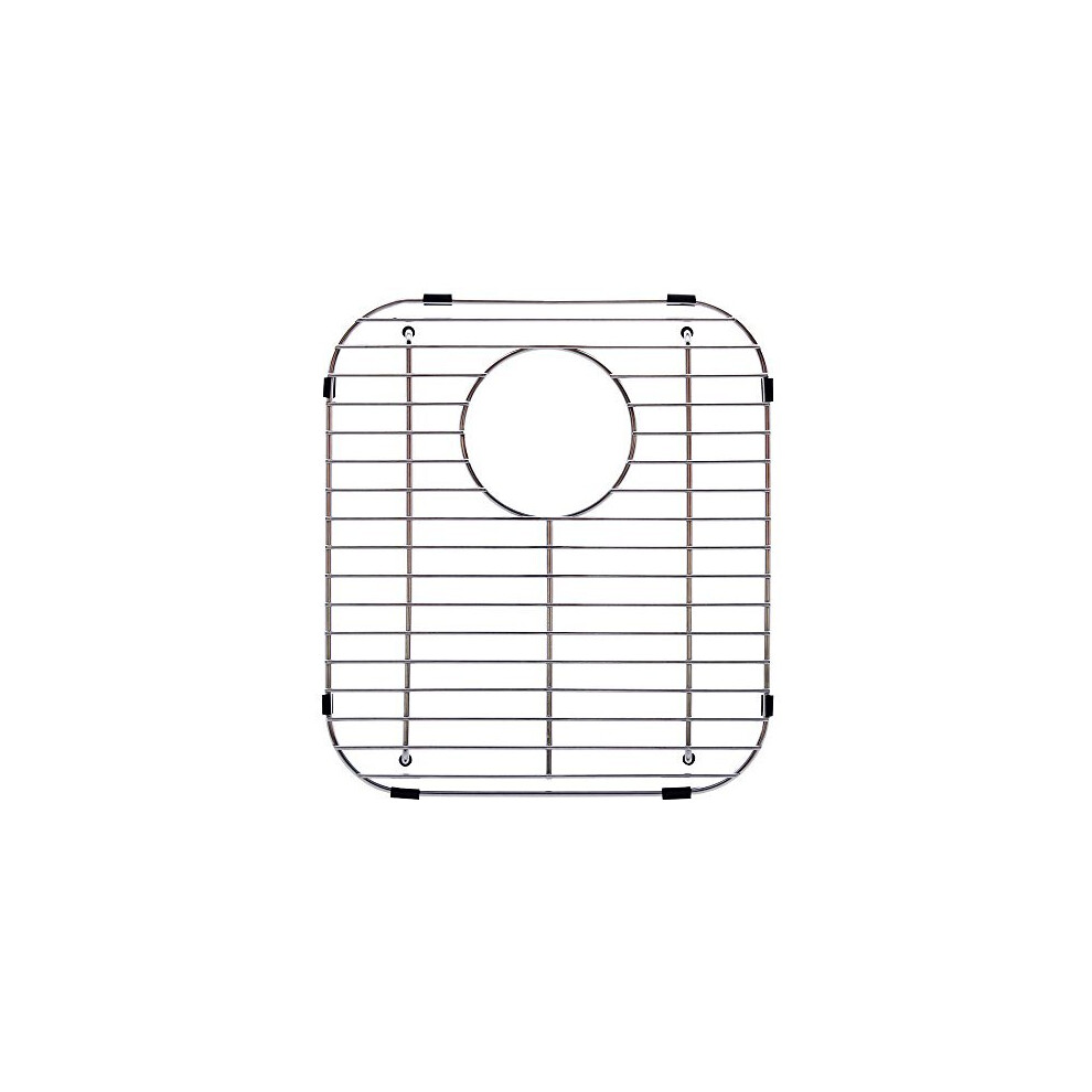 Franke Evolution Universal Double Bowl Sink Protection Grid In Stainless Steel With Rear Drain, Fgd75, 13.125" X 11.625" X 1.25