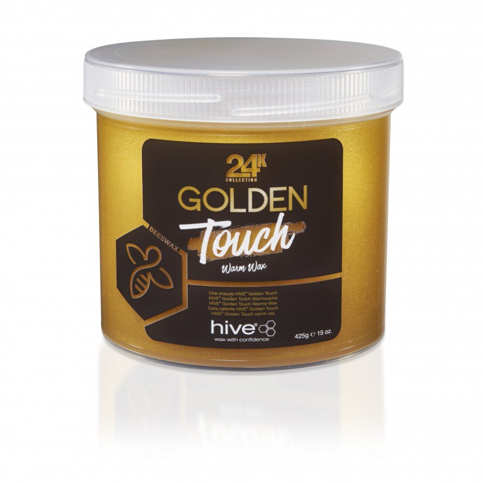 Hive Of Beauty Golden 24K Collection Touch Warm Wax Lotion 425G