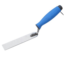(Stucco Trowel 1,2x4,3 inch / 30x110mm) Stainless Steel Stucco Trowel Toolty, Wall Putty Trowel, Plastering Trowel, Finishing Trowel - for brickwork, slabing, plastering - Rubber Handle