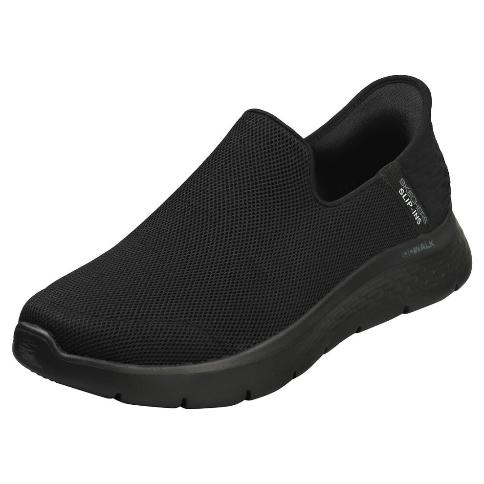 (7.5) Skechers Go Walk Flex Mens Slip On Shoes in Black