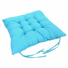 (Turquoish Blue, Set of 6) Seat Pads Chair Pad for Dining Garden Chair Plain