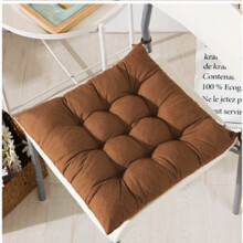 (Brown, Each) Seat Pads Chair Pad for Dining Garden Chair Plain