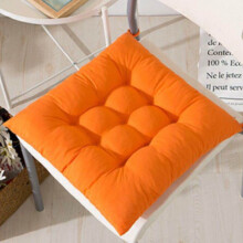 (Orange, Set of 2) Seat Pads Chair Pad for Dining Garden Chair Plain
