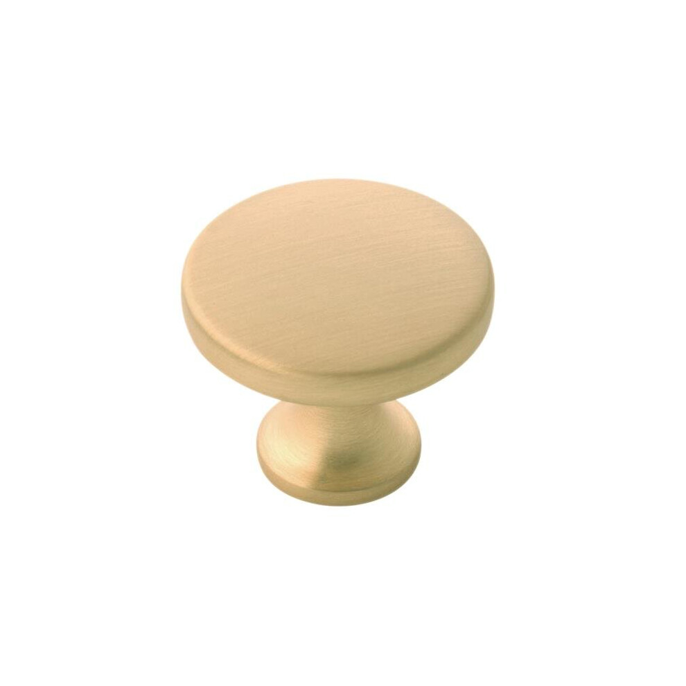 Belwith Bwh076698 Bgb 1.37 In. Dia. Forge Knob - Brushed Golden Brass 724086083213