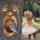 Bird Feeder Tree Face Yard Art Decoration Easter Outdoor Tree 6