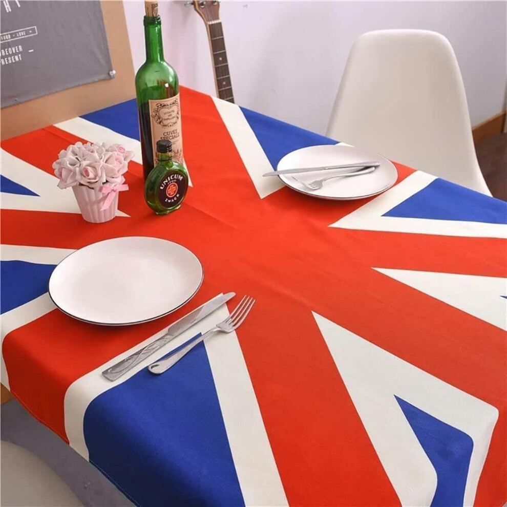 Large Union Jack Tablecloth King Charles Coronation Table Cloth