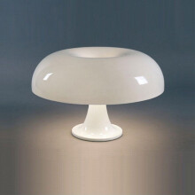 (White UK PLUG) Italy Designer Led Mushroom Table Lamp for Hotel Bedroom Bedside Living Room Decoration Lighting Modern Minimalist Desk Lights