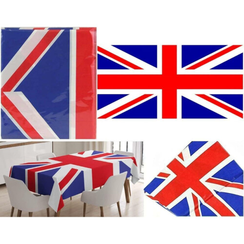 Große Union Jack Tischdecke King Charles Krönung Tischdecke 2