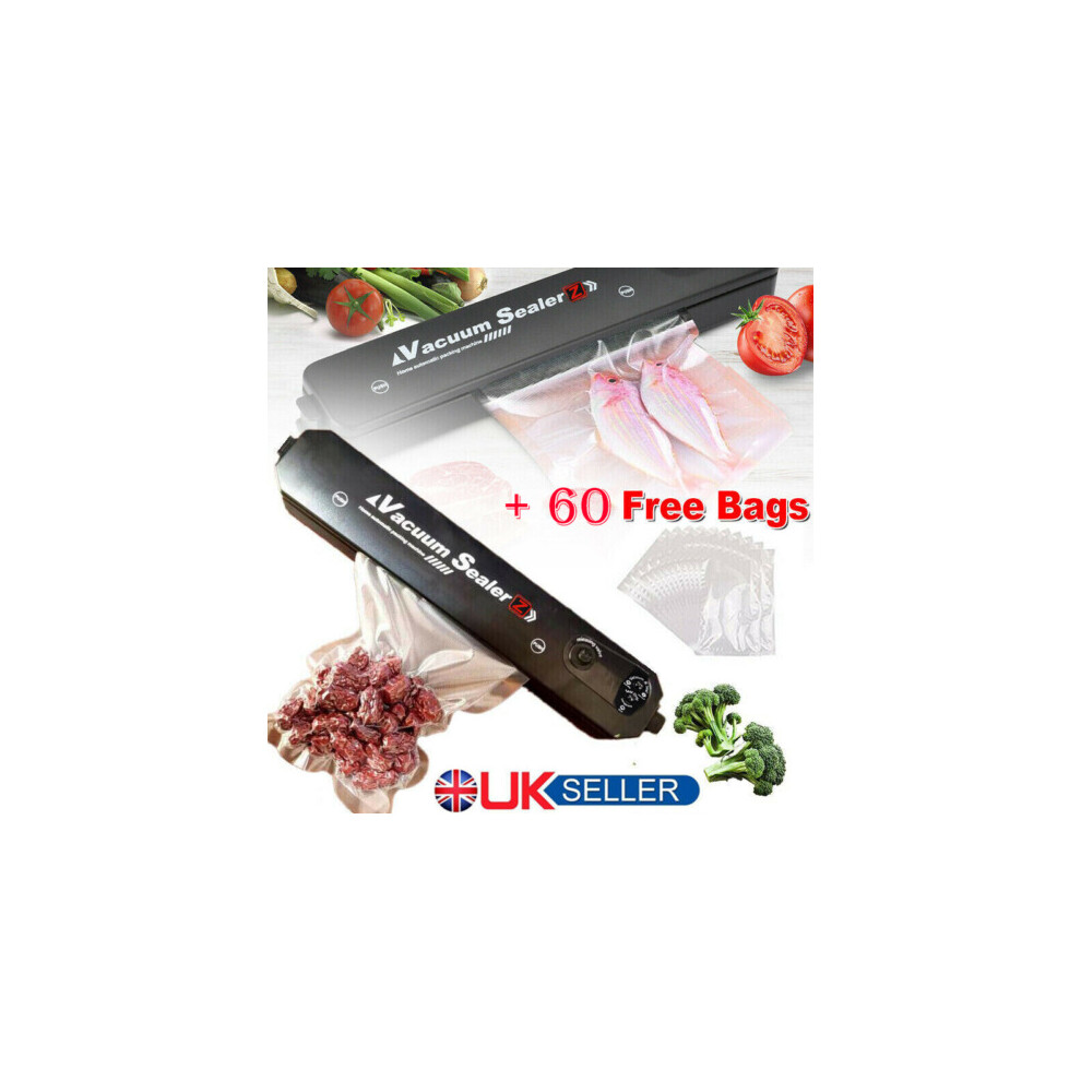 3 in 1 Vacuum Food Sealer Machine Automatic Manual Vacum Sealer Dry/Wet+ 60Bags