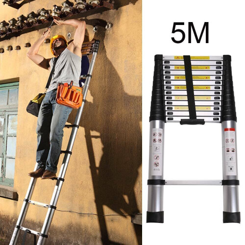 5M Portable Heavy Multi-Purpose Aluminium Telescopic Extendable Ladder 1