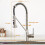 Kitchen Taps, Low Lead Commercial Solid Brass Single Handle Single Lever Pull Down Sprayer Spring Kitchen 4
