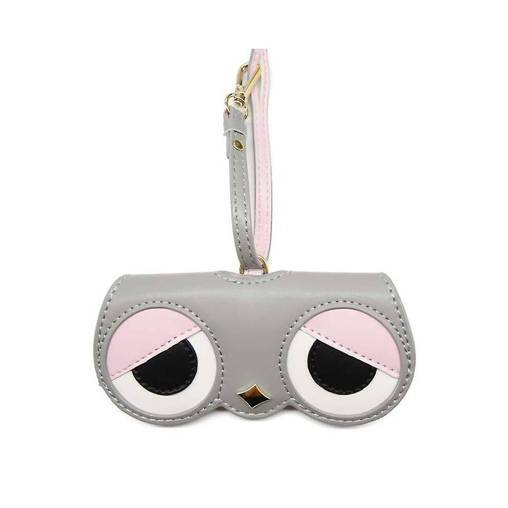 (B) Glasses Storage Bag Pu Leather Eyeglass Case Portable Funny Sunglasses Box