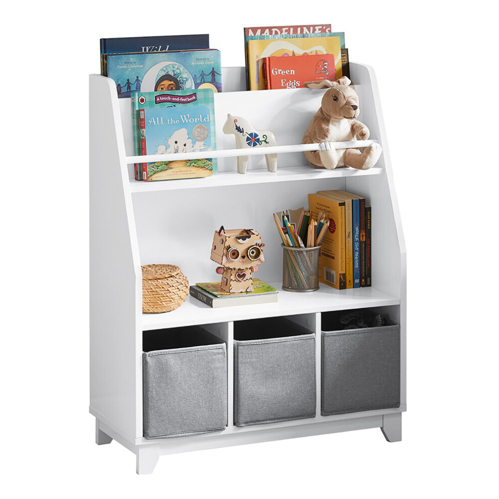 SoBuy KMB34-W, Children Kids Bookcase Book Shelf Toy Shelf Shelf Rack