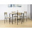 5pcs Dining Set Table in OAK - TAVOLO 2