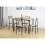 5pcs Dining Set Table in OAK - TAVOLO 3
