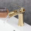 (Gold) Bathroom Basin Waterfall Faucet Mixer Taps 1