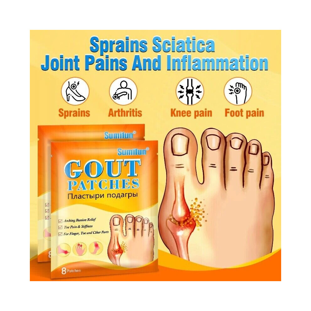 Skesrjtop Gout Treatment Patch Finger Bunion Pain Relief Plaster Foot Bone