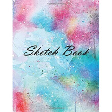 Sketch Book: Large Notebook for Drawing, Painting, Doodling or Sketching: 120 Pages (8.5 x 11), Abstract Background Cover