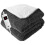 (Cool Dark Grey) GlamHaus Electirc Heated Throw Blanket 160x130 cm 1