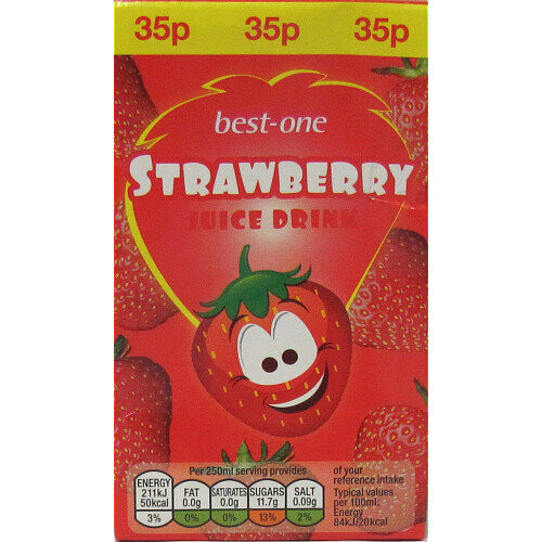 Bestone Strawberry Juice Drink 250ml (Pack of 27) 1