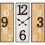 WIDDOP and Co. 3 Panel Wood & Metal Wall Clock 60CM 1