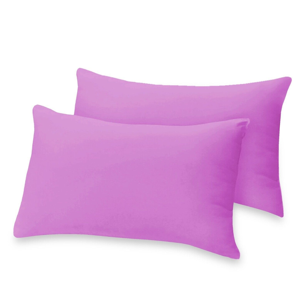 (Purple, Pillowcases Pair) Bed Sheets Bed Fitted Sheets Extra Deep 25CM/40CM Fitted Sheets