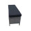(Grey) Patio Rattan Bench Seat with Cushion 4
