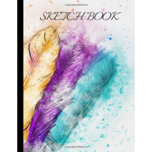 Sketch Book: Beautiful Watercolour Design Sketch Pad 100 pages blank paper