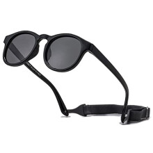 iNszkoos Flexible Polarized Baby Sunglass With Strap Adjustable, Infant Outdoor sunshade UV 400 protection Soft Silicone Frame Baby Sunglasses for