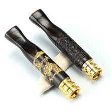 Hand-made cigarette holder wooden carved cigarette holder detachable easy-to-clean pipe (pack of 2)