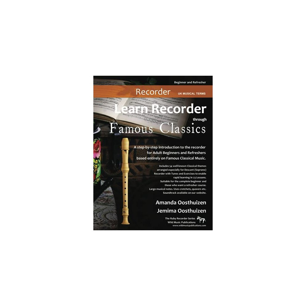 Learn Recorder through Famous Classics: UK Musical Terms: a step-by-step introduction to the recorder for Adult Beginners and Refreshers based ... (Recorder Music for Beginners and Improvers) - Image 3