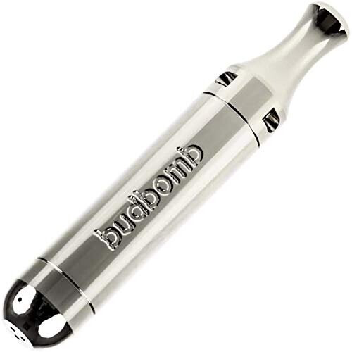 Budbomb pipe with extended smoke path, silver, PatchouliWorld